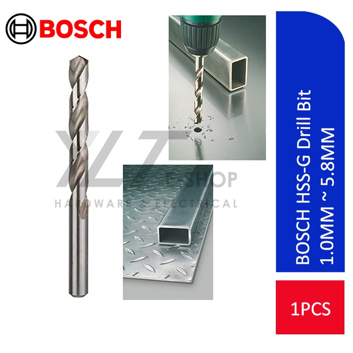 ORIGINAL BOSCH HSSG Drill Bit 1.0mm 5.8mm HSSG Metal Drill Bit