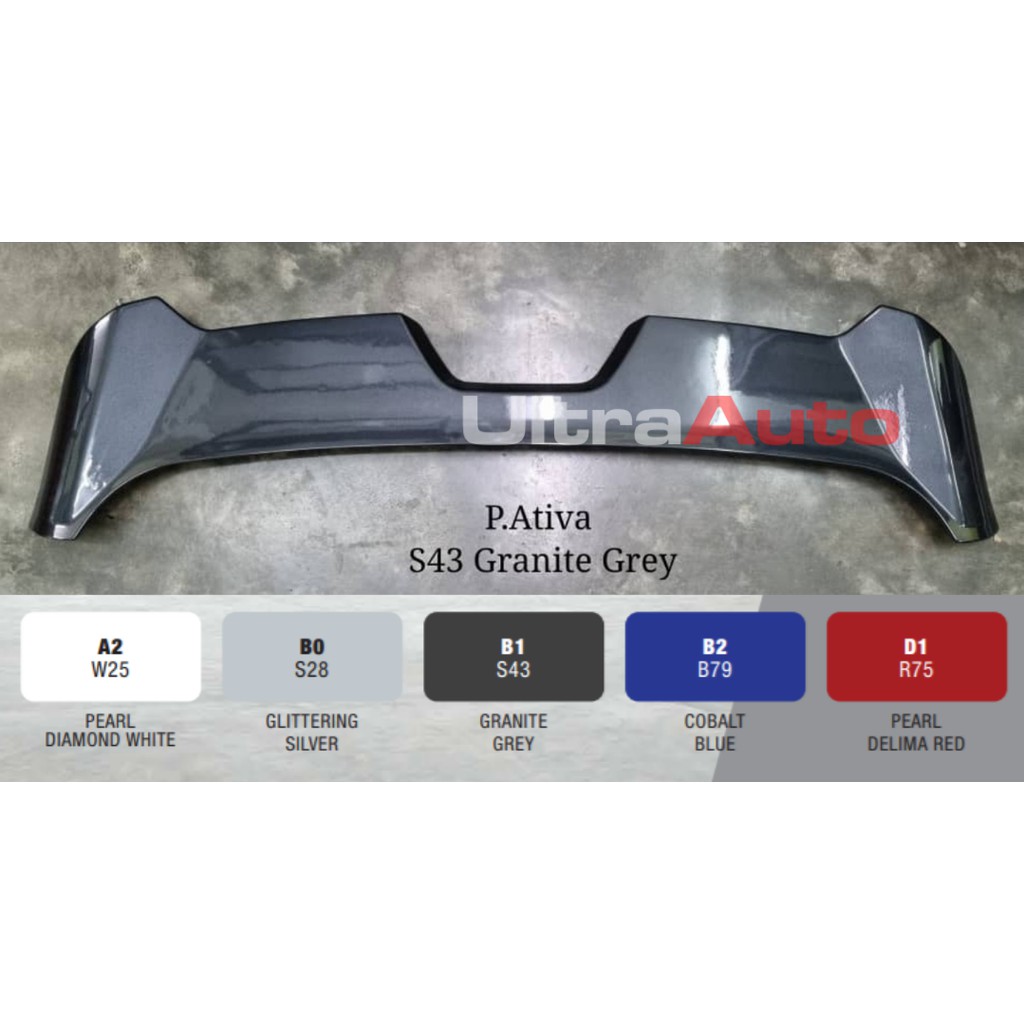 Perodua Ativa Spoiler (High Quality ABS Material)(Made in Malaysia) OEM ...