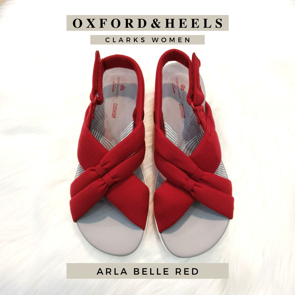 Arla Belle Red Textile Women Cloudsteppers Cushion Soft Premium