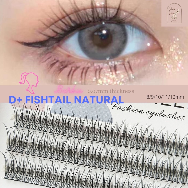 🇲🇾Ready stock Mix Pack Natural Fishtail Eyelash individual eyelashes ...