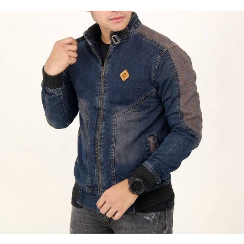 Berry leather jacket sale