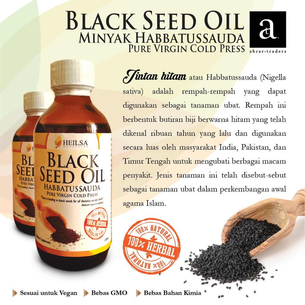 Black Seed Oil Minyak Habbatussauda 250ml Shopee Malaysia