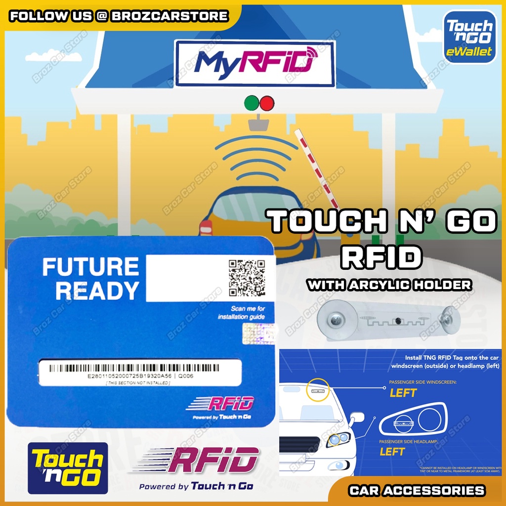 Ready Stock Touch N Go Self Fitment Diy Rfid Tag Sticker Rfid Tng Rfid Add Variation Rfid