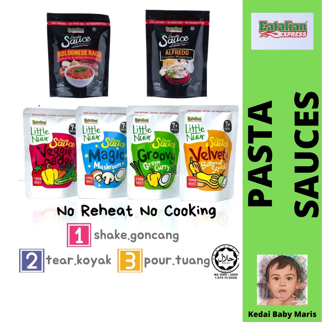 EATALIAN EXPRESS PASTA SAUCES BOLOGNESE RAGU | ALFREDO MUSHROOM ...