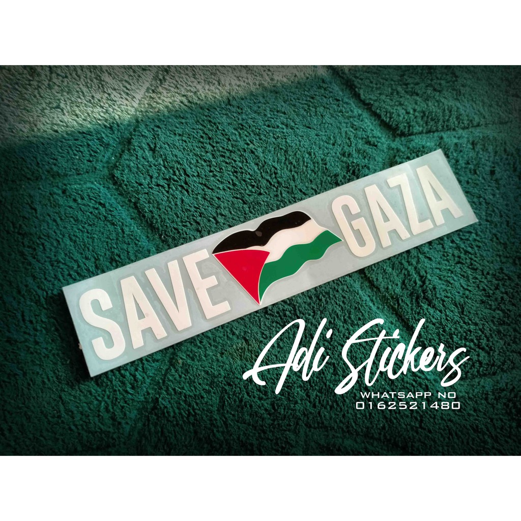 sticker save gaza untuk kereta | Shopee Malaysia