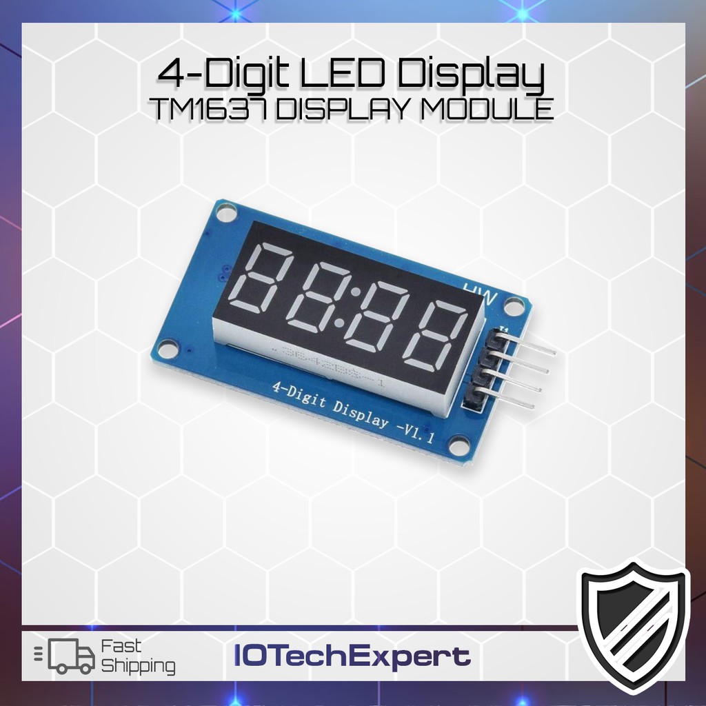 Digit Display TM1637 Based 4 Digit 7 Seven Segment LED Module For ...