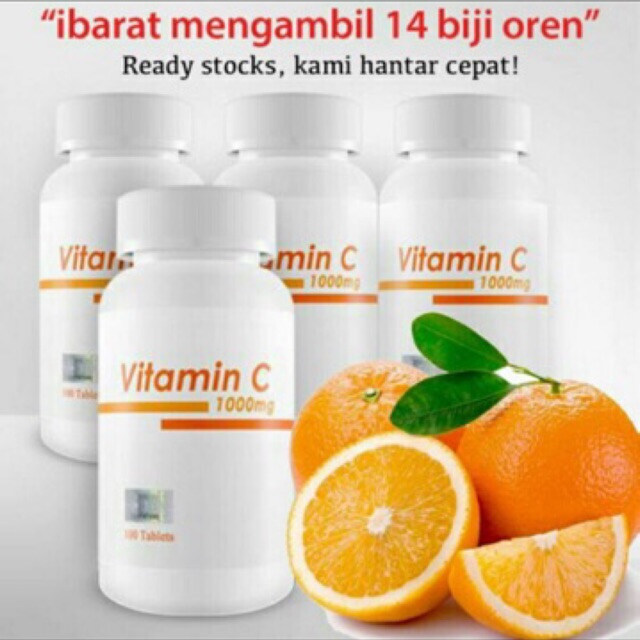 VITAMIN C PAHANG PHARMA ORIGINAL READY STOCK (EXP 2022) 30 biji dan 100