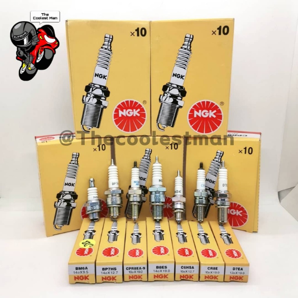 NGK Plug Plugs BM6A / C6HSA / CPR6EA / CR8E / D7EA / BP7HS / B8ES