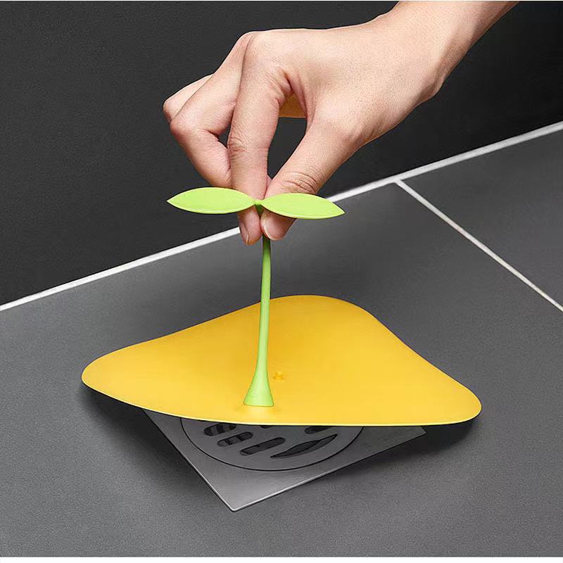 Cute Small Bean Sprouts Shape Sewer Floor Drain / Silicone Anti ...