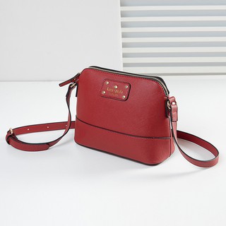 READY STOCK IN MALAYSIA) KATE SPADE STACI SAFFIANO LEATHER SHOULDER &  CROSSBODY RED CURRANT (K6043) – HBOUS