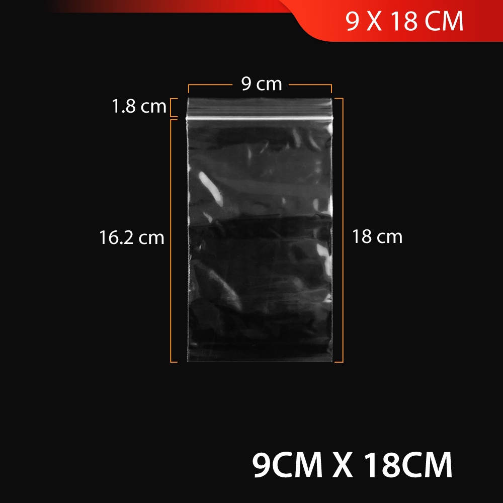 (100pcs / Pack) Zip Bag Plastic Bag Zipper Bag Travel Storage Plastic