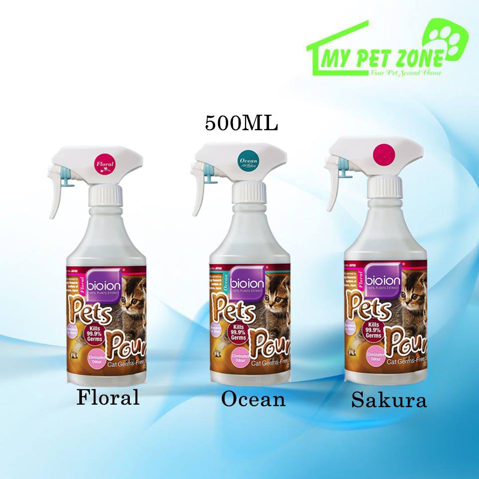 Bioion Pets Pounce Pet Sanitizer Spray / Cat Spray (Dog & Cat) 500ML Shopee Malaysia
