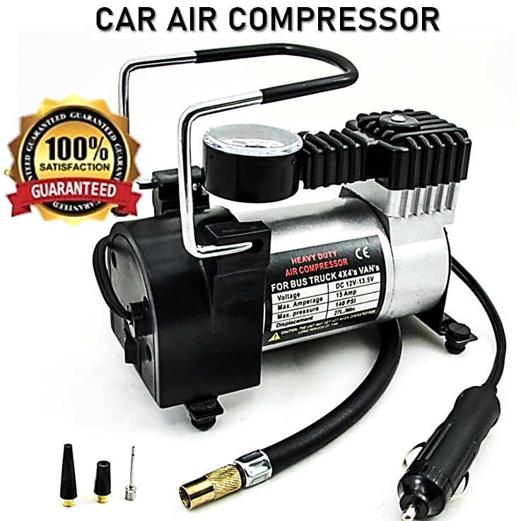 Heavy Duty Electric Auto Car Air Compressor Pump Tyre Inflator DC 12V ...