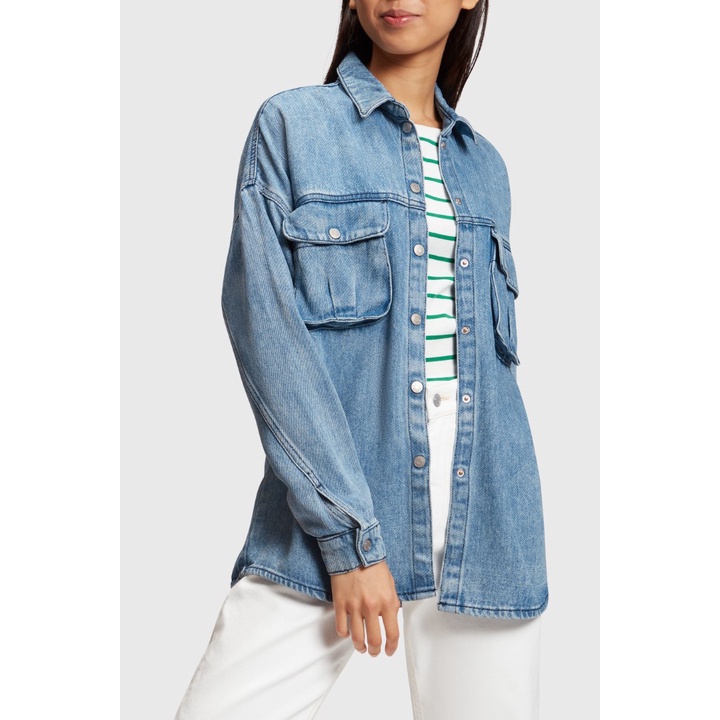 ESPRIT Women s Casual denim shirt