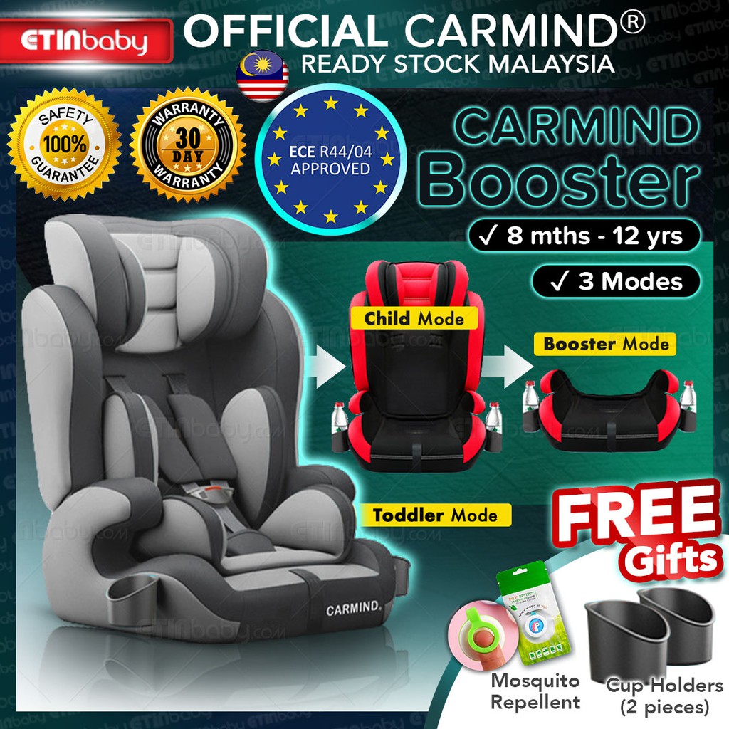 CARMIND Carseat Booster Baby Car Seat with Booster Adjustable Headrest Kid Baby Carseat with Warranty Shopee Malaysia