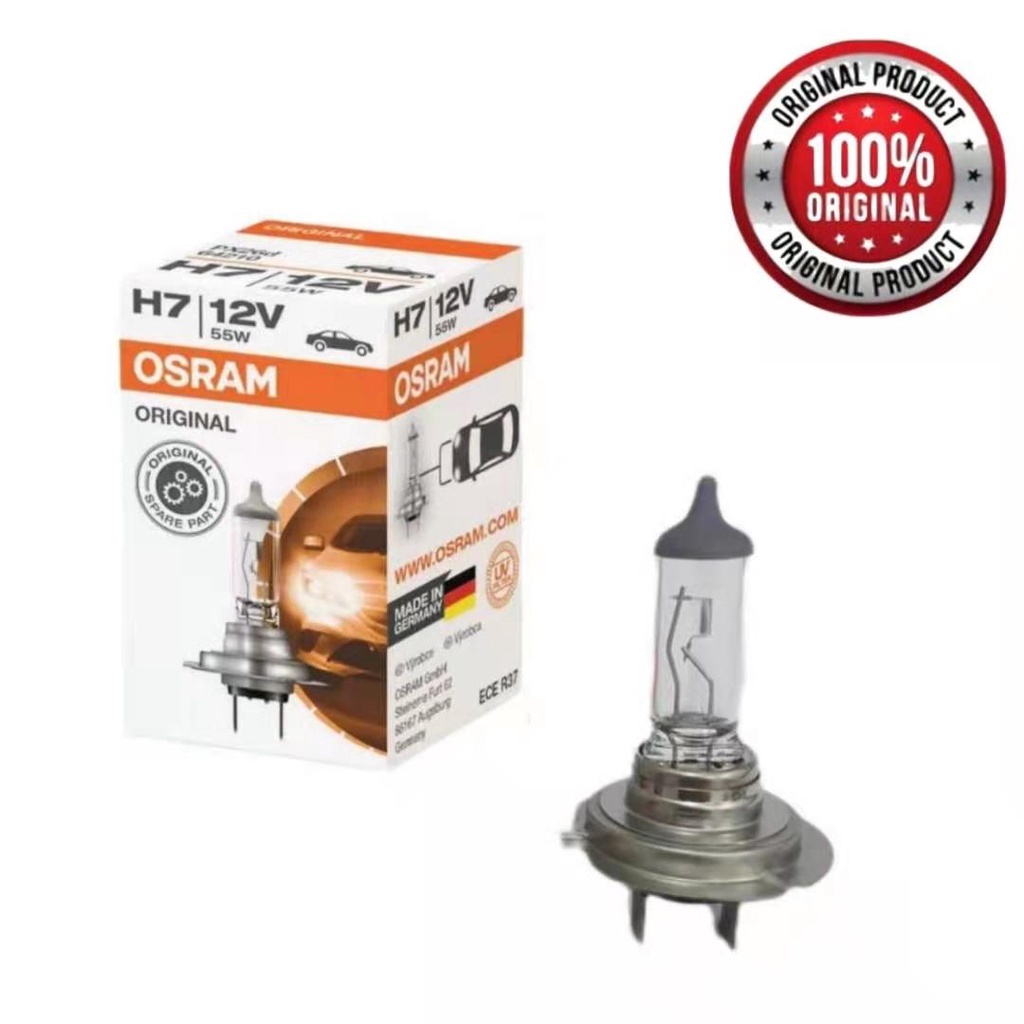 OSRAM ORIGINAL H7 12V 55W PX26D HALOGEN BULB ( MADE IN GERMANY ...