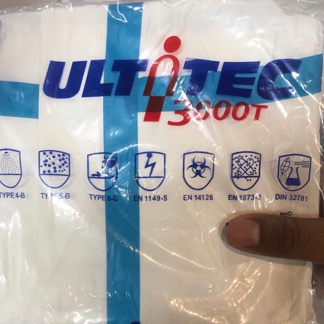 Ultitec 2000 / 3000T disposable coverall suit for infection or virus