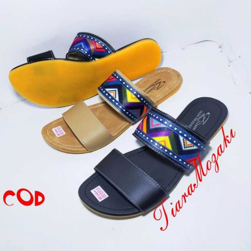 Ethnic slop Papyrus Sandals For Women Orange Rubber Sole || | Shopee ...