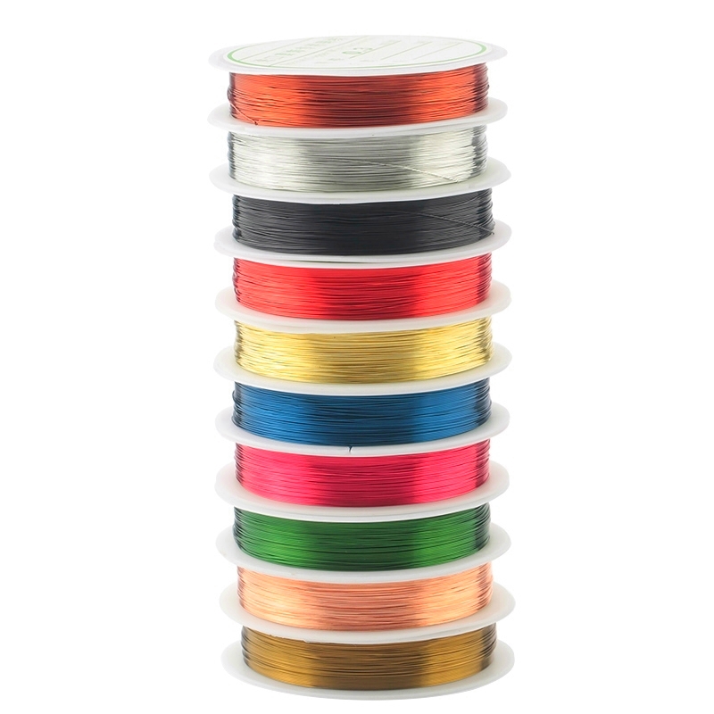 0.3mm/0.4mm Multicolor Copper Wire Beading Wire Beading Thread Jewelry ...