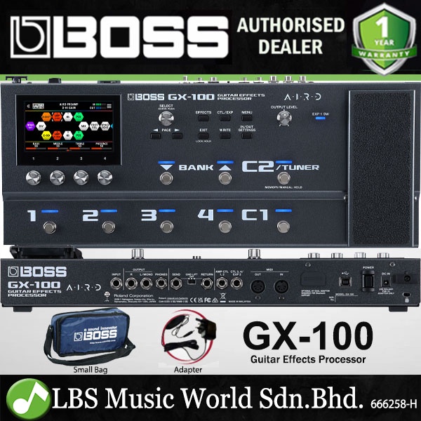 Boss GX100 Guitar Multi Effects Pedal with Touchscreen Audio Interface