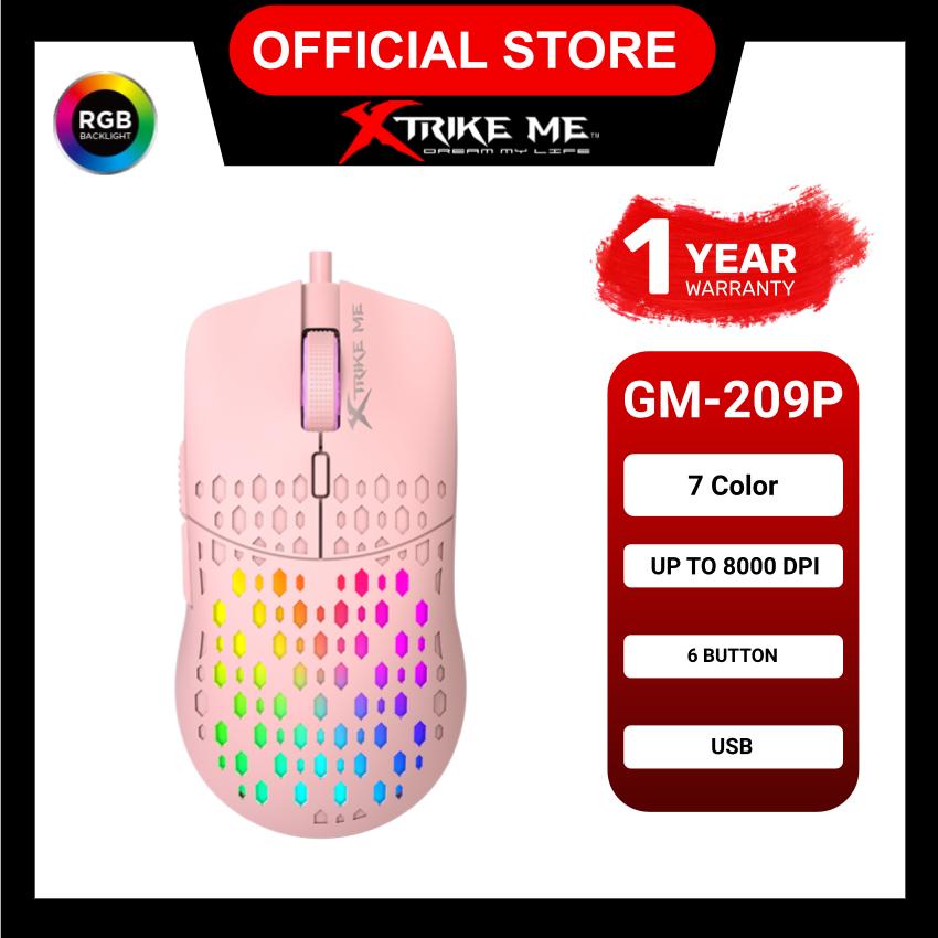 XTRIKE ME GM-209P 6D 8000DPI Light Weight Gaming Mouse with 7 Colors ...