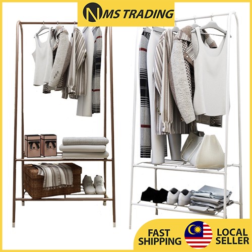 3 Tiers Home Indoor & Outdoor Clothes Rack Garment Rack Hanger Clothes