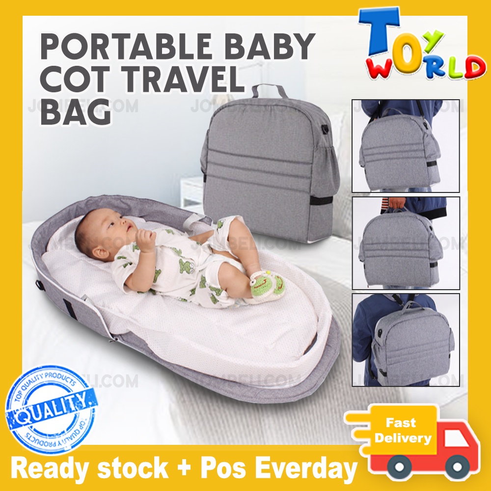PORTABLE BABY COT TRAVEL BAG/ Foldable baby travel bed/ Sleeping Bag