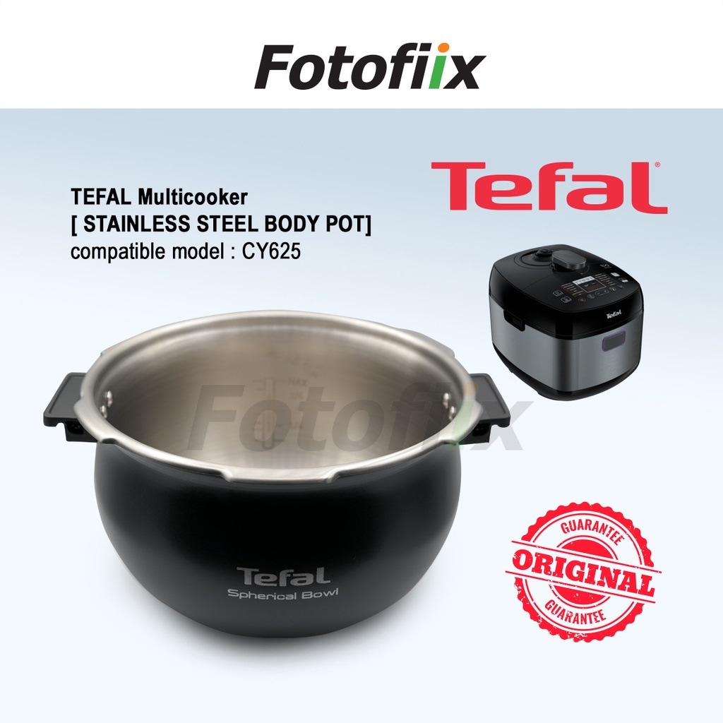 TEFAL Multicooker [ STAINLESS STEEL BODY POT] for model CY625 | Shopee ...