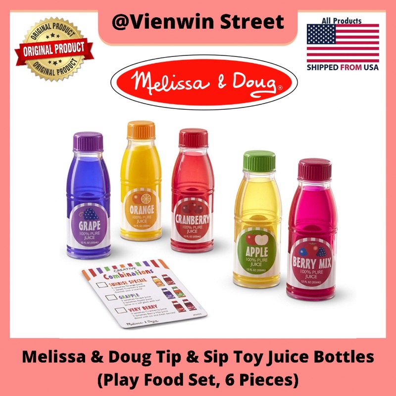 Melissa and store doug juice bottles