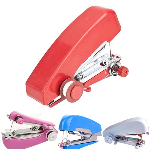 Portable Needlework Cordless Mini Hand-Held Clothes Fabrics Sewing Machine  