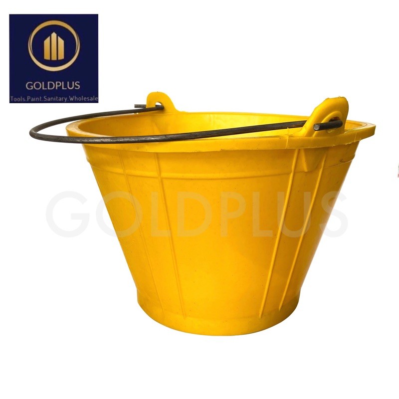 Heavy Duty PVC Cement Bucket Yellow / Tong Kuning