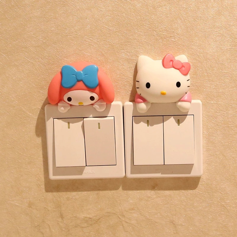Kawaii Sanriod Anime My Melody Kt Cat Cartoon Switch Cover Room Decor ...
