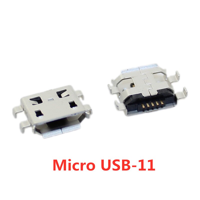 10pcslot Micro Usb 5 Pin Smt Socket Connector Type B Female Placement Smd Dip Usb Charging 9552