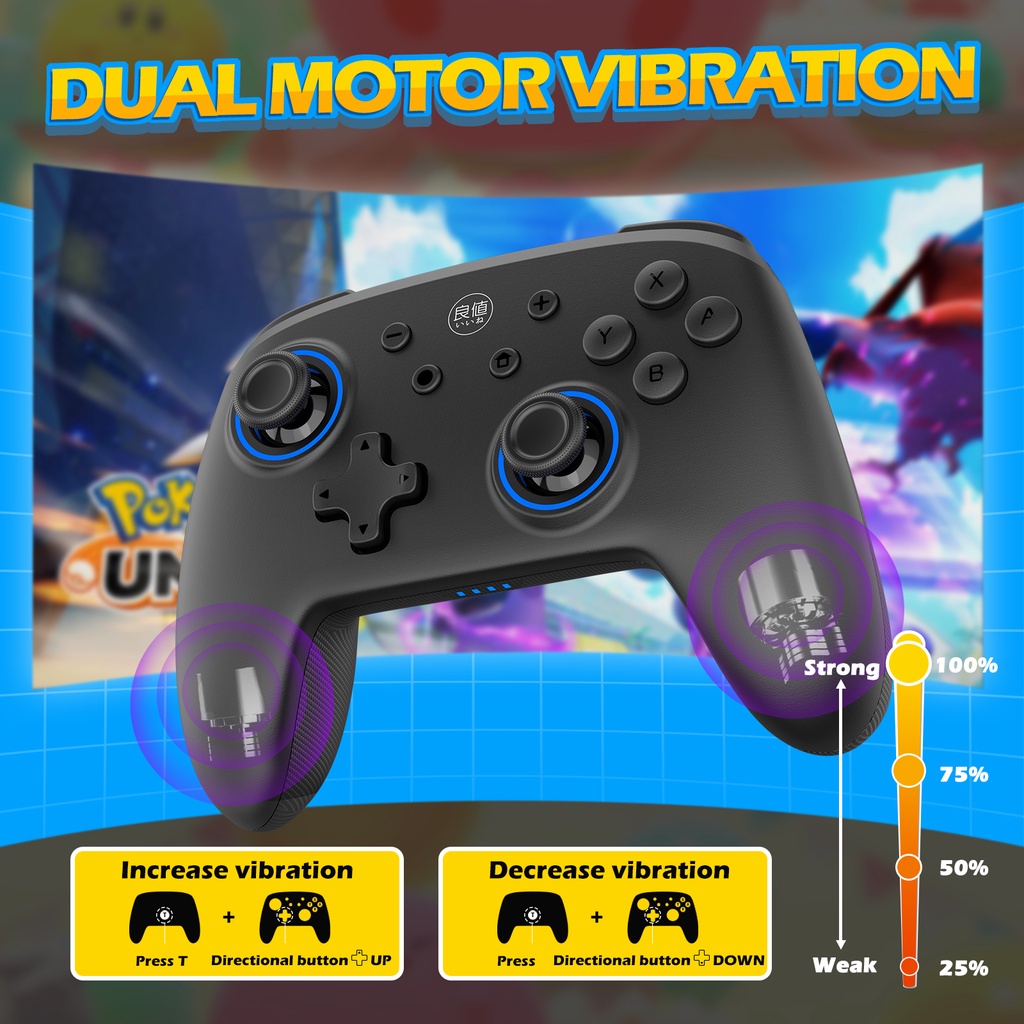 IINE Samurai Black Wake Up Wireless Controller Auto-Fire Pro Controller ...