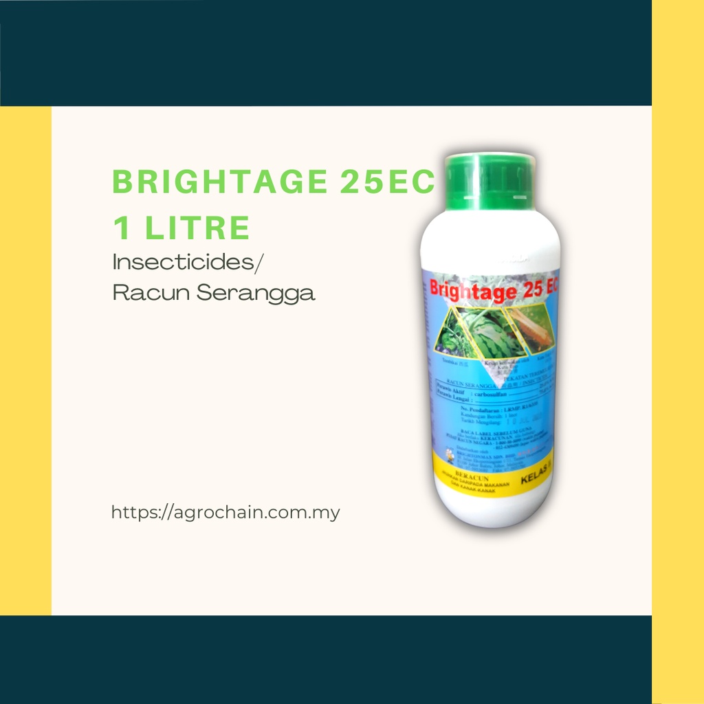 BRIGHTONMAX - BRIGHTAGE 25EC - 1 LITRE (RACUN SERANGGA/杀虫剂