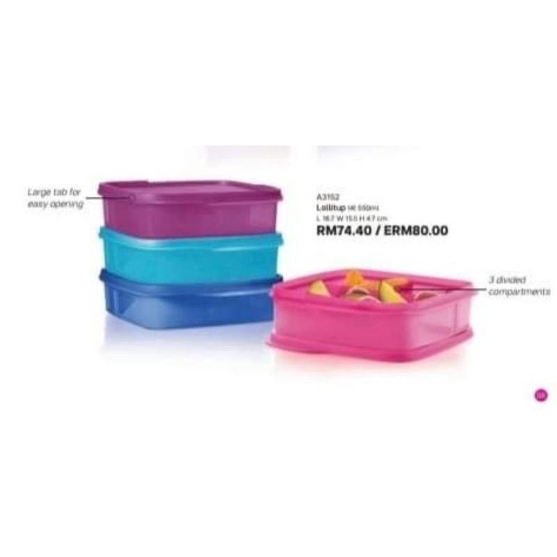 Tupperware Lollitup 550ml Shopee Malaysia