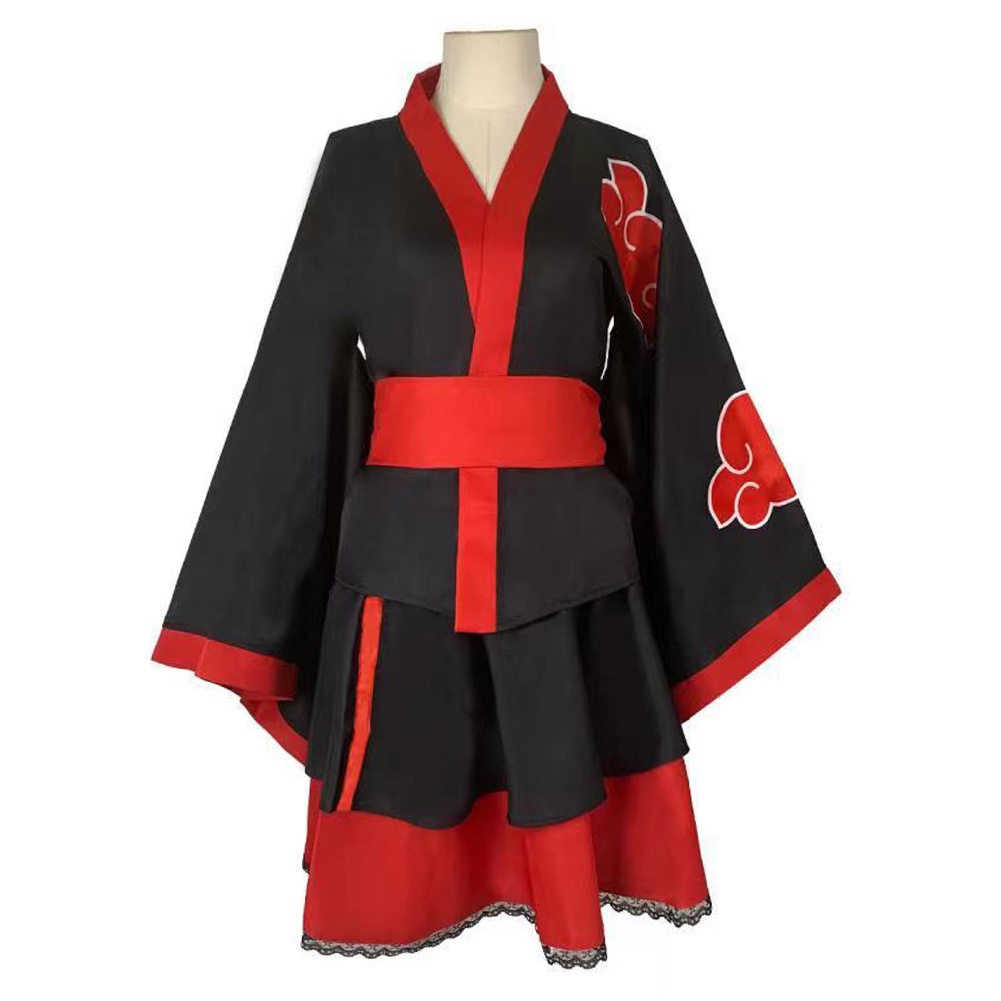 Naruto Akatsuki Cosplay Costume Women Dress Outfits Halloween Carnival Suit Shopee Malaysia 