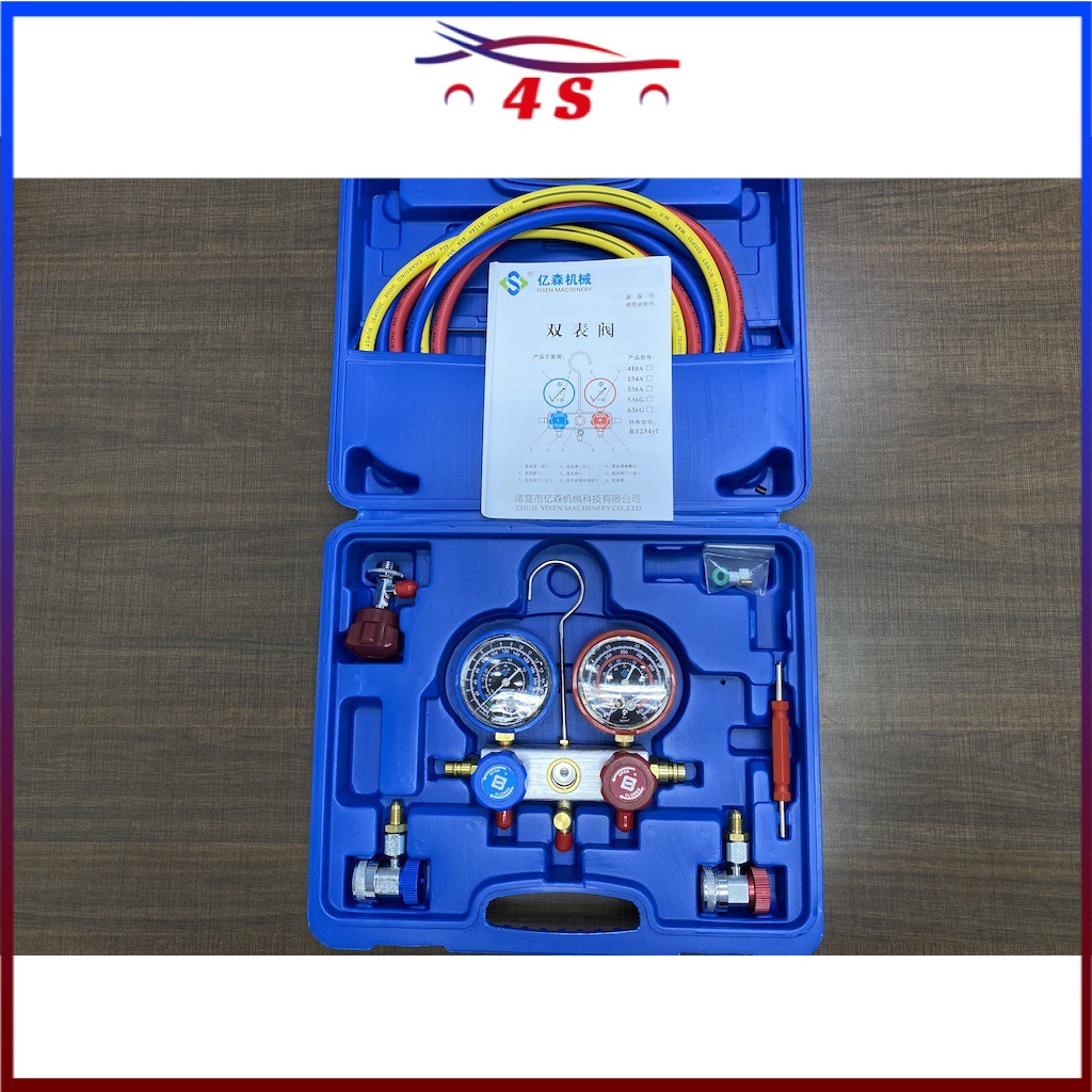 Manifold Meter Gauge, R134a/ R22/ R410/ R404, High Performance ...
