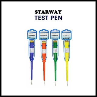 STARWAY Professional Electrician Household Voltage Test Pen / Pen Ujian Elektrik (Random Color) [Ready Stock]