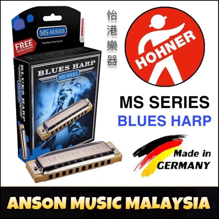 Hohner Blues Harp MS Series Harmonica Shopee Malaysia