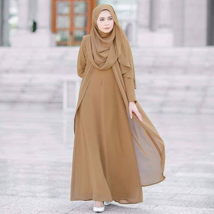 Jubah chiffon exclusive sales