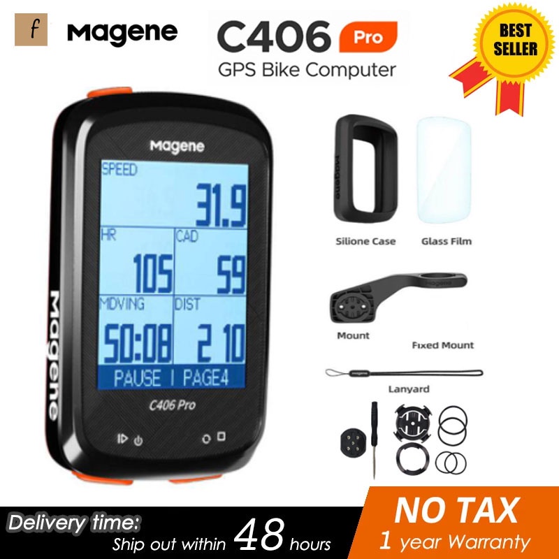 Ciclocomputer GPS Magene C406 Per MTB E Bici – Wireless ANT+/BLE – Impermeabile