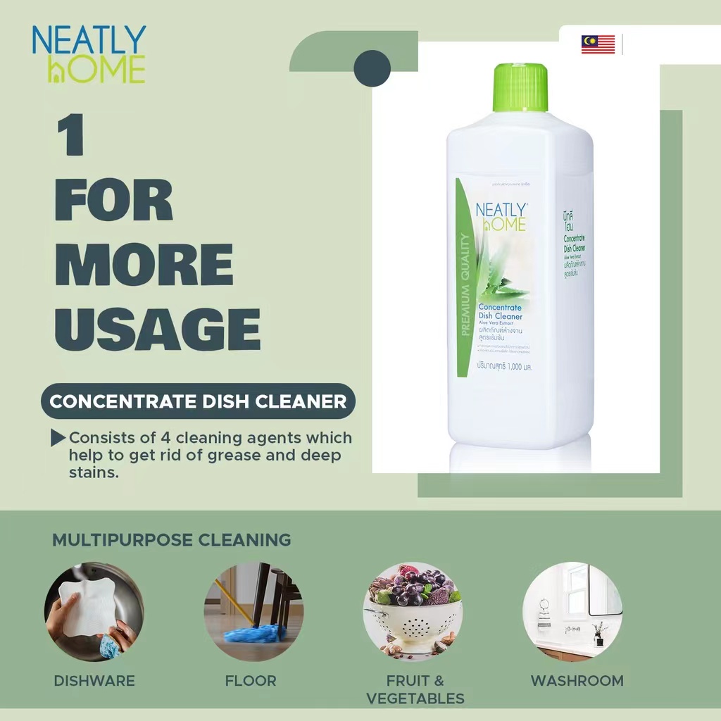 Neatly Home Biodegradable Concentrate Multipurpose Dish Wash Liquid ...