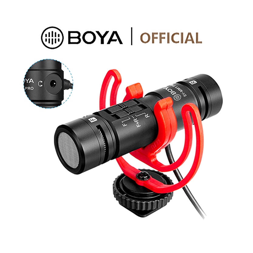 BOYA BY-MM1 Pro Condenser Dual-Capsule Shotgun Microphone | Shopee Malaysia