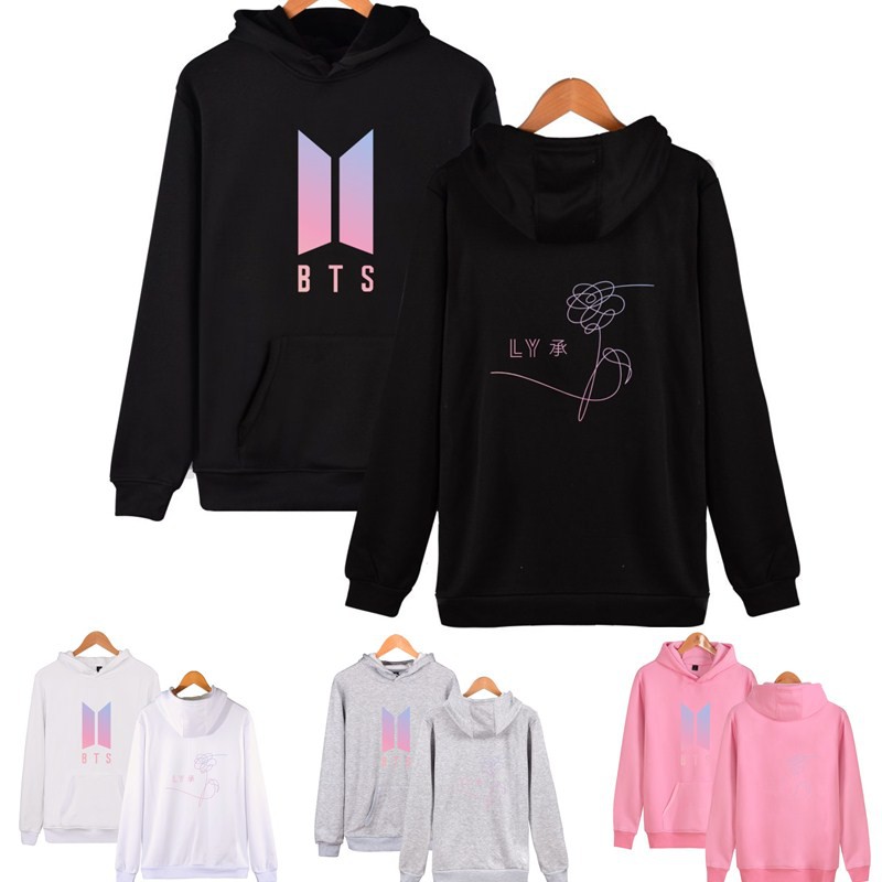 BTS Hoodie Women Men Love Yourself Jacket IDOL Pullover Shopee Malaysia