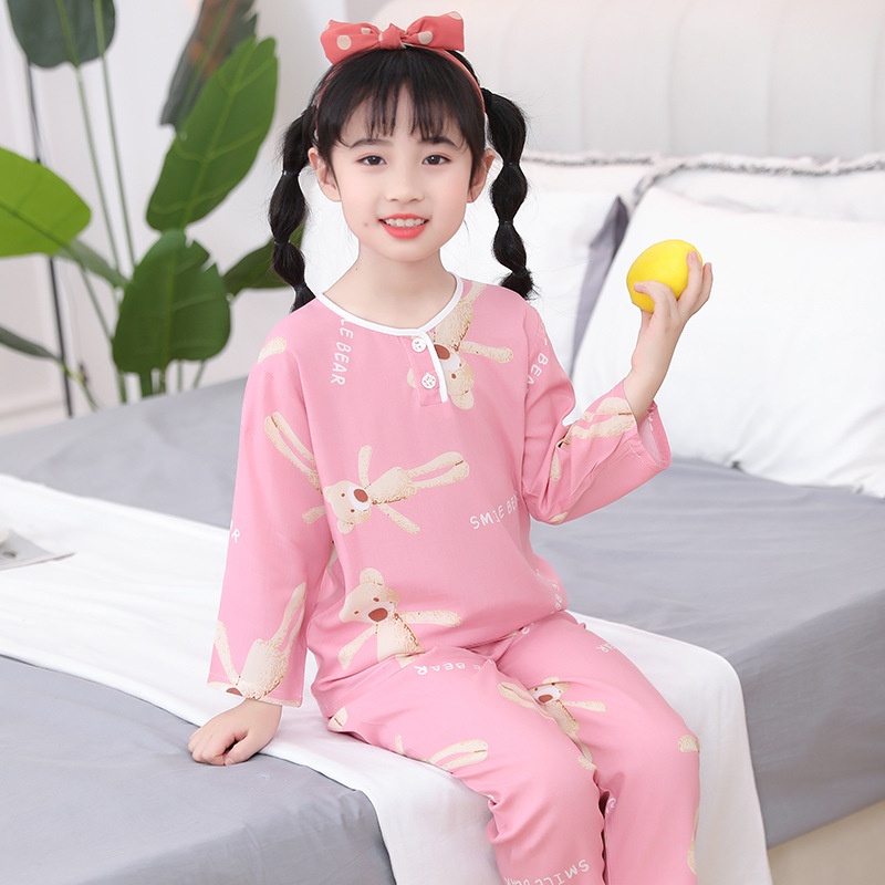 Baju Tidur Kanak 2-10years Old Girl Sleepwear Loungewear Selesa Summer 