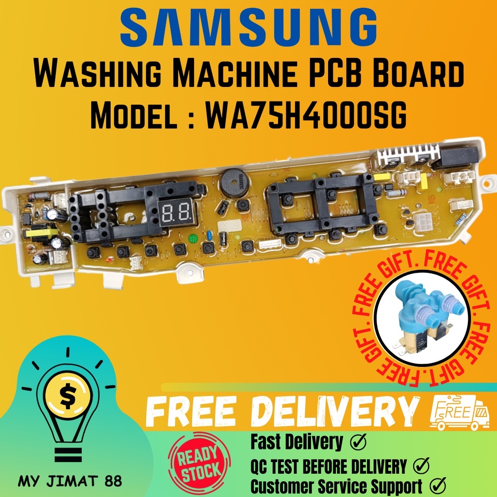 SAMSUNG/SINGER WASHING MACHINE PCB BOARD + Free Inlet Valve ...
