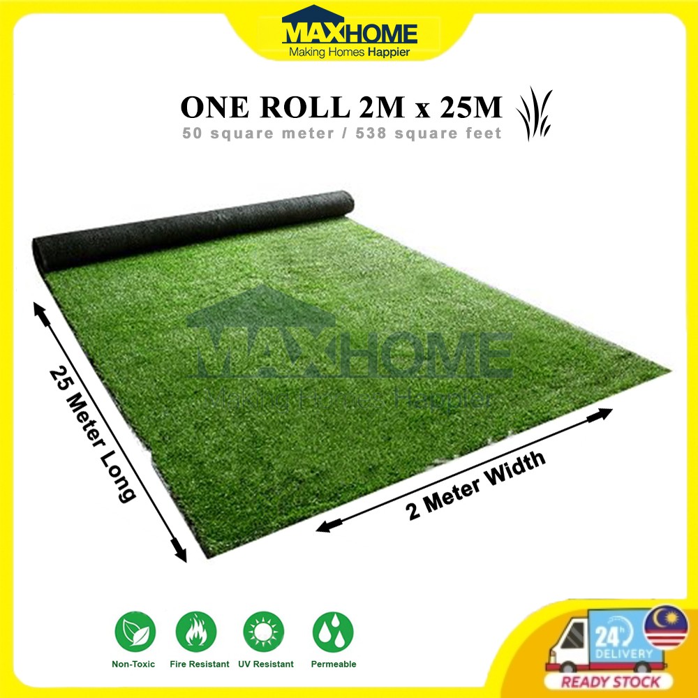 🔥SPECIAL OFFER!!!🔥【2M X 25M】VODELL 15MM Artificial Grass Carpet Grass