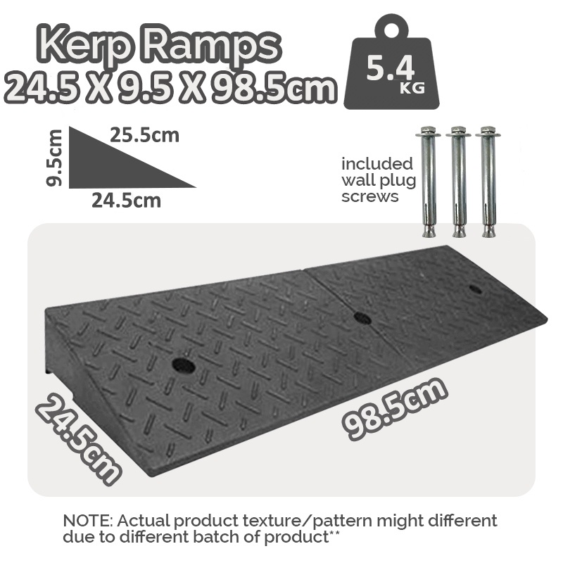 [VARIABLE SAIZ] HEAVY DUTY RUBBER ROAD CURB RAMP KERB CAR MOTORCYCLE ...