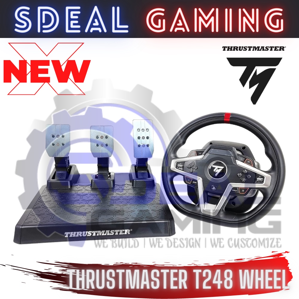 【3.3 】THRUSTMASTER T248 MASTER TRACK STEERING WHEEL ALL GAME SUPPORT PC ...